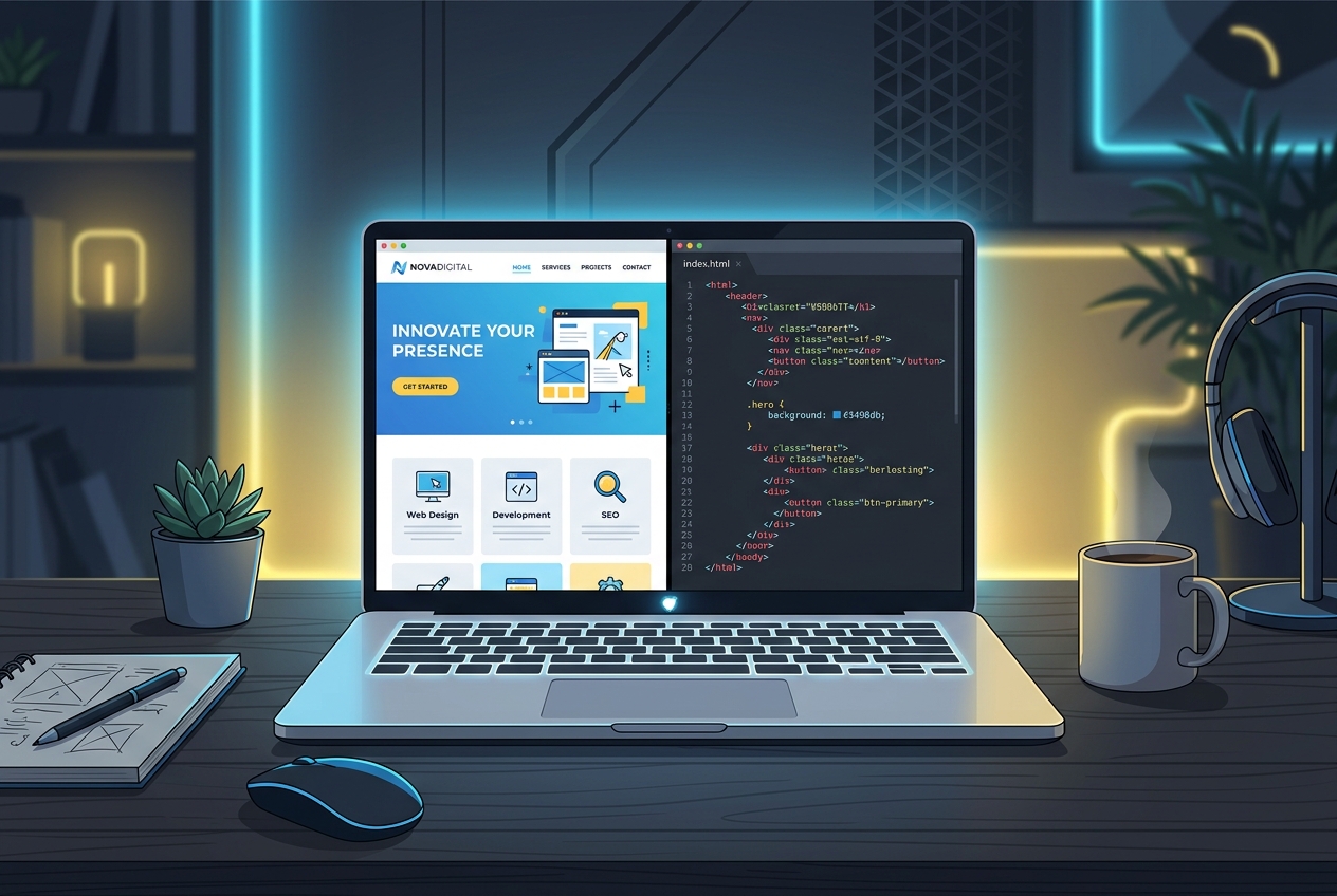 Managed Web Development vs. DIY illustration